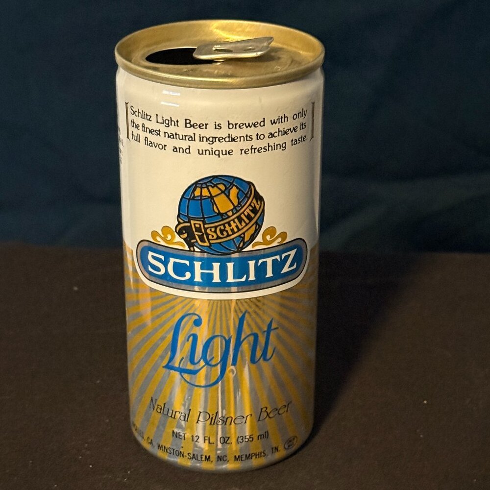 Schlitz Light Natural Pilsner Vintage beer can